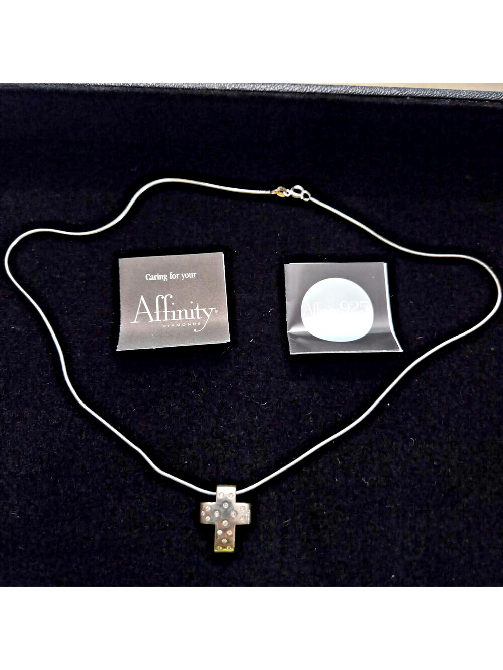 Affinity Diamonds Cross Pendant Necklace